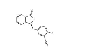 2-氟-5-[(3-氧代-1(3H)-異苯并呋喃亞基)甲基]苯腈